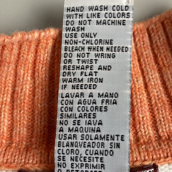 Tiara Full Zip Fair Isle Pastel Rib Knit Cardigan, Size Medium - Picture 9 of 10